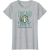 WNBA Chicago Sky Home Court T-Shirt(Heather Grey)