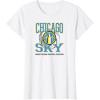WNBA Chicago Sky Home Court T-Shirt(White)