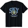 WNBA Chicago Sky Top Class Out Of Bounds T-Shirt(Black)