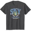 WNBA Chicago Sky Top Class Out Of Bounds T-Shirt(Dark Heather Grey)