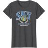 WNBA Chicago Sky Top Class Out Of Bounds T-Shirt(Dark Heather Grey)