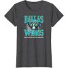 WNBA Dallas Wings Home Court Game Day T-Shirt(Dark Heather Grey)