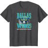 WNBA Dallas Wings Home Court Game Day T-Shirt(Dark Heather Grey)