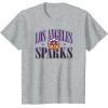 WNBA Los Angeles Sparks Courtside T-Shirt(Heather Grey)