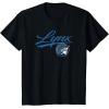WNBA Minnesota Lynx Officially Licensed T-Shirt, Small, Black(Black)