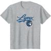 WNBA Minnesota Lynx Officially Licensed T-Shirt, Small, Black(Heather Grey)