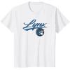 WNBA Minnesota Lynx Officially Licensed T-Shirt, Small, Black(White)