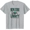 WNBA New York Liberty Home Court T-Shirt(Heather Grey)