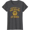 WNBA Property Of Los Angeles Sparks Licensed T-Shirt(Dark Heather Grey)