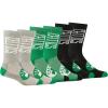 Ultra Game Men’s NBA Official Athletic Cushioned Vertical Attack Team Crew Socks-3 Pack(Team Color)