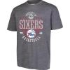 Ultra Game Men’s NBA Official Standard Super Soft Mad Props T-Shirt(Heather Charcoal)