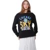 Ultra Game WNBA Unisex-Adult WNBA Official Super Soft Oversized Crewneck Sweatshirt(Team Color)