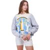 Ultra Game WNBA womens Wnba Official Super Soft Showtime Crew Sweatshirt(Heather Gray)
