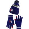 Ultra Game Youth NBA Official Super Soft Winter Beanie Knit Hat with Extra Warm Touch Screen Gloves(Team Color)
