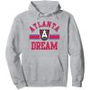 WNBA Atlanta Dream Downtown Pullover Hoodie(Heather Grey)
