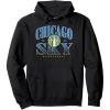 WNBA Chicago Sky Courtside Pullover Hoodie(Black)