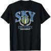 WNBA Chicago Sky Top Class Out Of Bounds T-Shirt(Black)