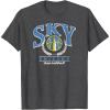 WNBA Chicago Sky Top Class Out Of Bounds T-Shirt(Dark Heather Grey)