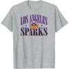 WNBA Los Angeles Sparks Courtside T-Shirt(Heather Grey)
