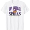 WNBA Los Angeles Sparks Courtside T-Shirt(White)