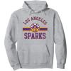 WNBA Los Angeles Sparks Downtown Pullover Hoodie(Heather Grey)