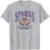 WNBA Los Angeles Sparks Top Class Out of Bounds T-Shirt(Heather Grey)