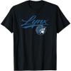 WNBA Minnesota Lynx Officially Licensed T-Shirt, Small, Black(Black)