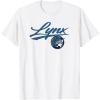 WNBA Minnesota Lynx Officially Licensed T-Shirt, Small, Black(White)