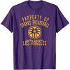 WNBA Property Of Los Angeles Sparks Licensed T-Shirt(Purple)