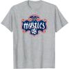 WNBA Washington Mystics Fan Base T-Shirt(Heather Grey)