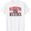 WNBA Washington MysticsCourtside T-Shirt(White)