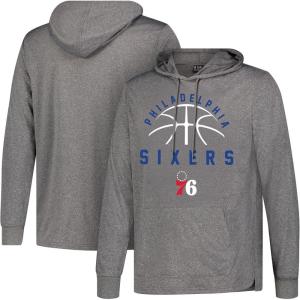 Ultra Game Men NBA Official Super Soft Lightweight Pullover Hoodie Sweatshirt(Heather Charcoal)