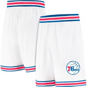 Ultra Game Men’s NBA Official Active Knit 8″ Showtime Basketball Training Shorts(White)