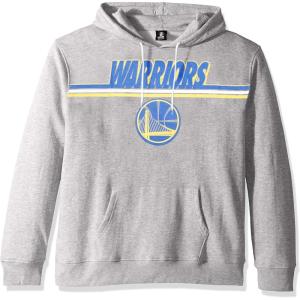 Ultra Game Men’s NBA Official Fleece Hoodie Pullover Sweatshirt Primo Metallic, Golden State Warriors, Heather Gray, XX-Large