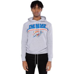 Ultra Game Men’s NBA Official Fleece Hoodie Pullover Sweatshirt Primo Metallic, Oklahoma City Thunder, Heather Gray, XX-Large