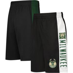 Ultra Game Men’s NBA Official Mesh Basketball Shorts(Milwaukee Bucks)