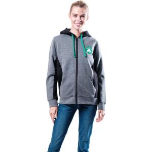 Ultra Game NBA Womens Standard Full Zip Hoodie Sweatshirt Jacket(Heather Charcoal)
