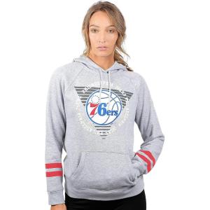 Ultra Game NBA womens Soft Fleece Crop Top Pullover Hoodie Womens(Heather Gray)
