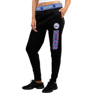 Ultra Game Women’s NBA Official Jogger Pants Active Basic Fleece Sweatpants(Black)