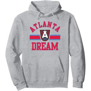 WNBA Atlanta Dream Downtown Pullover Hoodie(Heather Grey)
