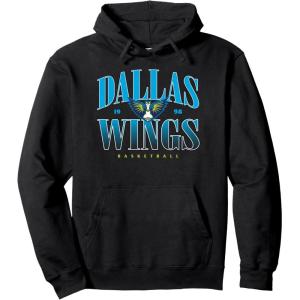 WNBA Dallas Wings Courtside Pullover Hoodie(Black)