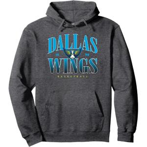 WNBA Dallas Wings Courtside Pullover Hoodie(Dark Heather Grey)