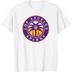 WNBA Los Angeles Sparks Fan Base T-Shirt(White)