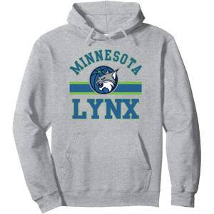 WNBA Minnesota Lynx Downtown Pullover Hoodie(Heather Grey)