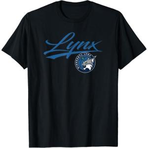 WNBA Minnesota Lynx Officially Licensed T-Shirt, Small, Black(Black)