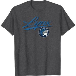 WNBA Minnesota Lynx Officially Licensed T-Shirt, Small, Black(Dark Heather Grey)
