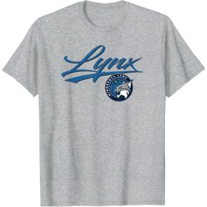 WNBA Minnesota Lynx Officially Licensed T-Shirt, Small, Black(Heather Grey)
