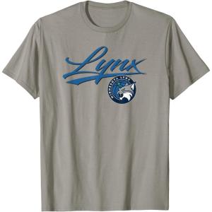 WNBA Minnesota Lynx Officially Licensed T-Shirt, Small, Black(Slate Grey)
