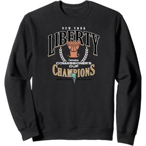 WNBA New York Liberty Commissioner’s Cup 2023 Crown Affair Sweatshirt(Black)