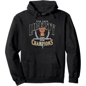 WNBA New York Liberty Commissioner’s Cup Crown Affair Pullover Hoodie(Black)